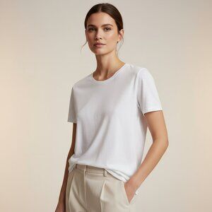 NWT ANDIE bamboo blend the classic tee off white XL